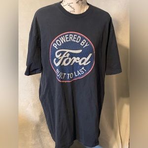 Powered By Ford Built To Last Black XL T Shirt